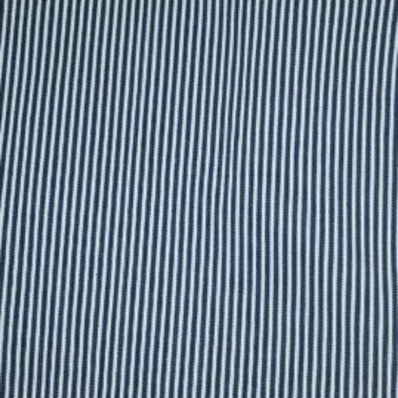 Lands' End Seersucker Pants Navy Blue White - Picture 3 of 8